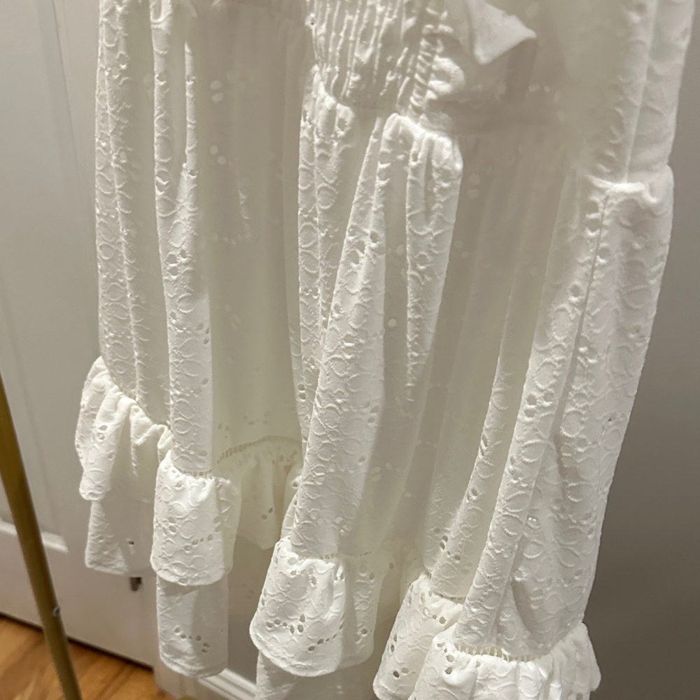 btween White Eyelet Ruffle Dress - Picture 3 of 4